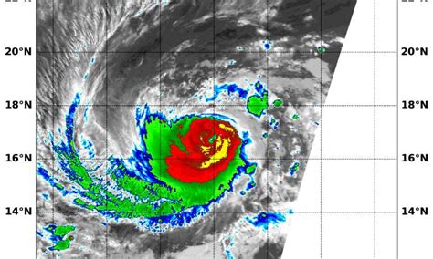 Hurricane Norman's southeast quadrant appears strongest on NASA imagery