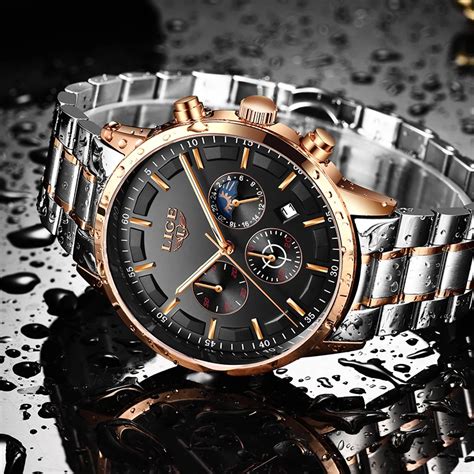 Aliexpress Buy Relogio Masculino LIGE Watch New Men Casual