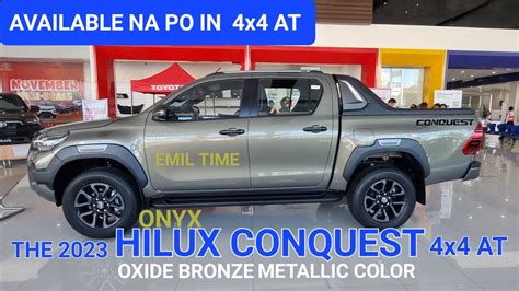 AVAILABLE NA 2023 HILUX CONQUEST 4X4 AT OXIDE BRONZE METALLIC COLOR