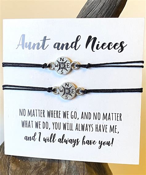 Aunt And Niece T Idea Bracelets For Aunt And Niece Etsy