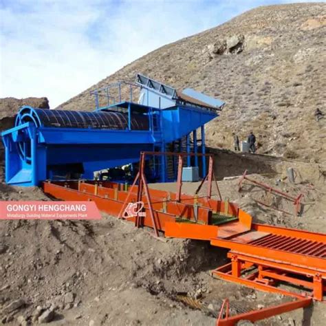 Mobile Diamond Mining Rotary Scrubber Alluvial Gold Washing Plant