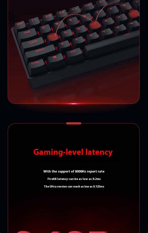 Madlions Fire Ultra Gaming Magnetic Switch Keyboard Key Low Latency Full Key Hot Swappable