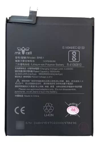 Batería Xiaomi Bn61 Pocophone X3 6000mah Premium