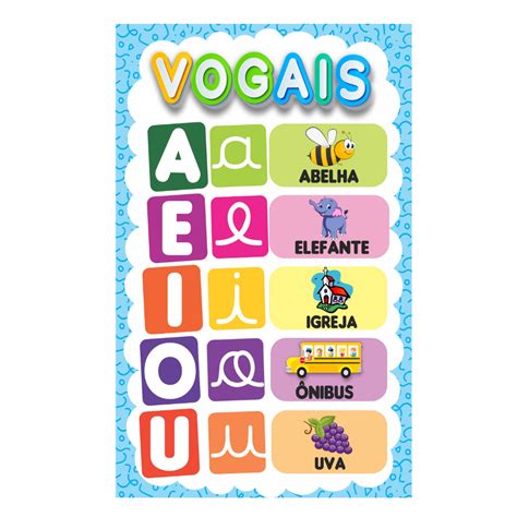 Banner Pedag Gico As Vogais X Cm Shopee Brasil