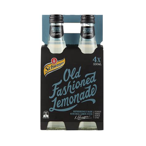 Super Liquor Schweppes Traditional Old Fashioned Lemonade Bottles 4x330ml