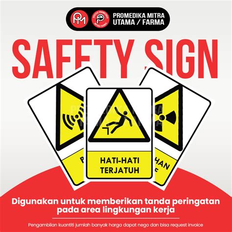 Jual Stiker Rambu Rambu Peringatan K3 Sticker Safety Sign K3 Shopee Indonesia