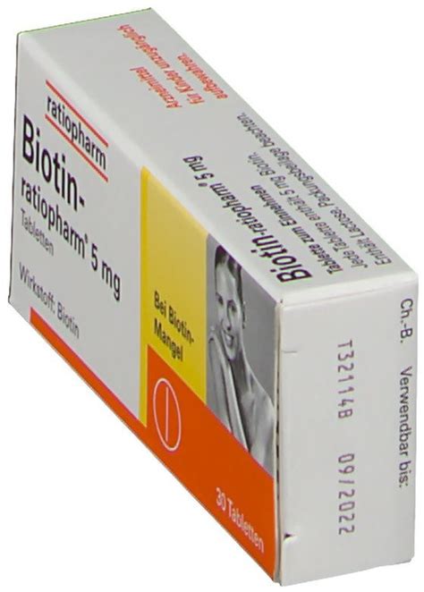 Biotin Ratiopharm Mg Tabletten Stk Ab Preisvergleich