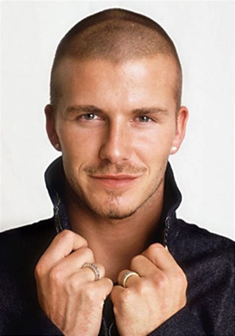 Pictures of David Beckham Very Short Buzz Cut For Men