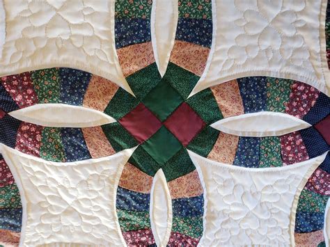 Double Wedding Ring Quilt Vintage Calico Fabrics Gwen Gwinner S Quilts