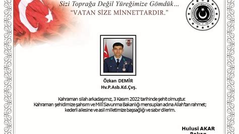 Msb Ac Haberi Duyurdu Asker Ehit Oldu Haber G Ncel