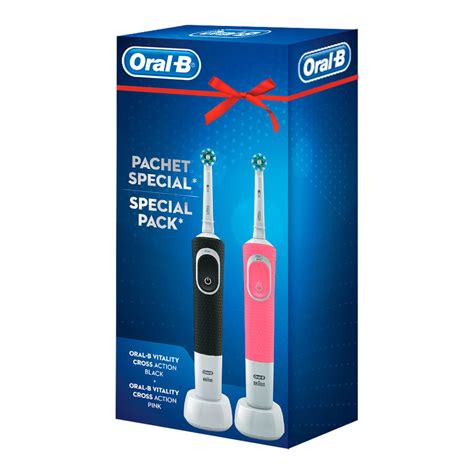 Oral B četkica za zube D100 Black PINK DUO PACK Električne četkice