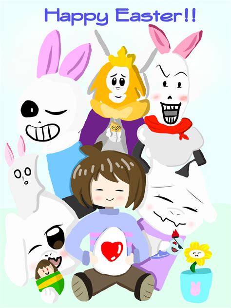 Happy Easter Undertale Cherry 🍒 Illustrations Art Street