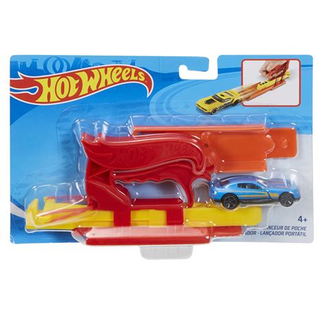 Set De Joaca Hot Wheels Lansator Portabil Si Masinuta Rosu Mattel Hot Wheels Mattel