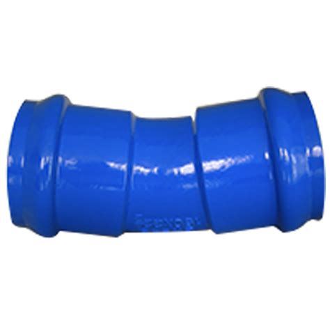 Oem Blue Epoxy Powder Coating Ductile Iron Fittings Double Socket Bend