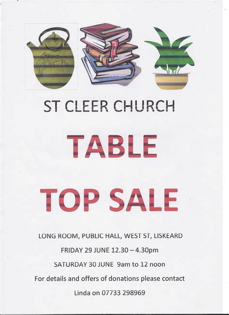 St Cleer Church Table Top Sale Liskeard Visit 18