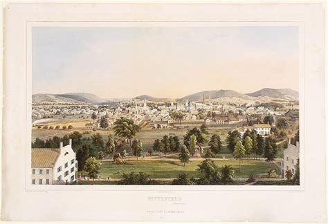 View of Pittsfield, Mass. - Rare & Antique Maps