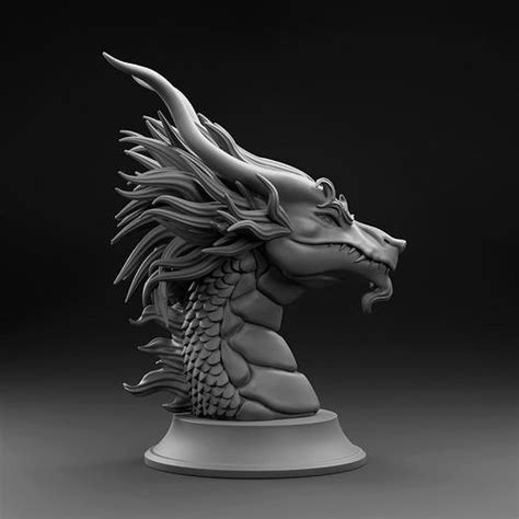 Dragon Bust 3d Model 3d Printable Cgtrader