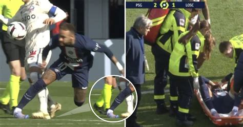 Neymar Stretchered Off For Psg After Picking Up Ankle Injury It