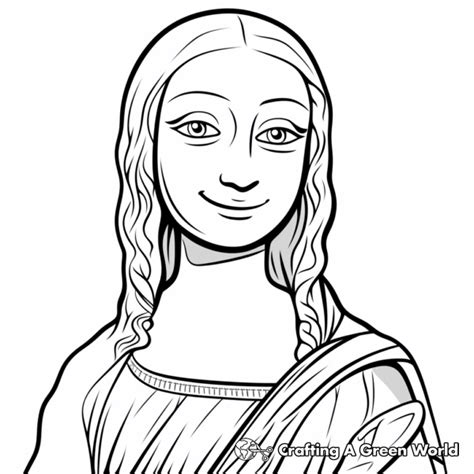 Mona Lisa Coloring Pages Free And Printable