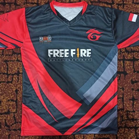 Jual JERSEY KAOS BAJU GAMING FREEFIRE MOBILE LEGENDS PUBG ESPORT