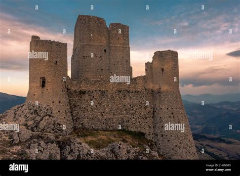 CALASCIO, ITALY, 8 AUGUST 2021: Rocca Calascio Castle in Gran Sasso ...