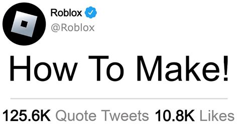 How To Make A Roblox Twitter Thumbnail Youtube