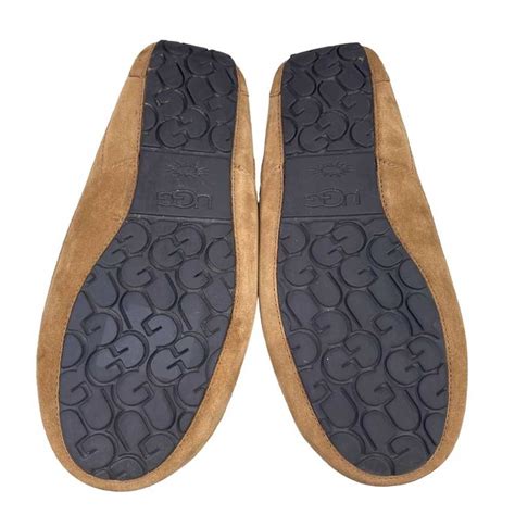 Ugg Ugg Mens Ascot Chestnut Suede Moccasin Slippers S Gem