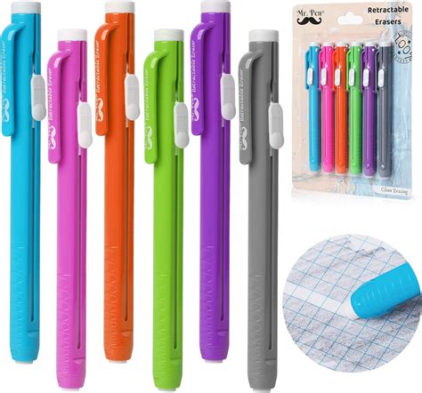 Amazon Mr Pen Retractable Mechanical Eraser Pen Pack Of 6