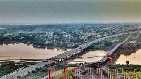 Pakistan,Chiniot River and Bridges Editorial Stock Image - Image of brige, skyline: 180482474