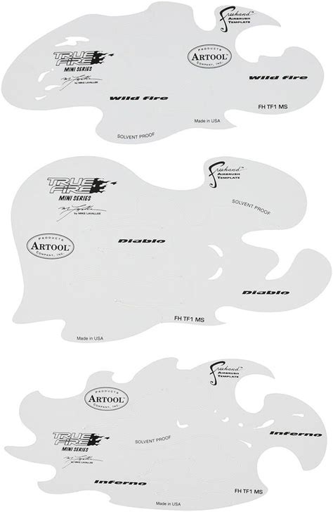 Iwata Medea Artool Freehand Airbrush Templates Texture Fx Mini Series