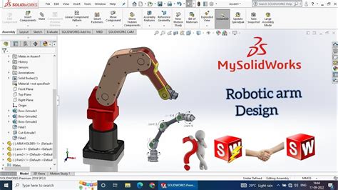 Robot Arm Assembly Design In Solidworks Solidworks Basic Tutorial