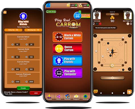 
Earn Rewards and Play Carrom and Win Cash** Today!