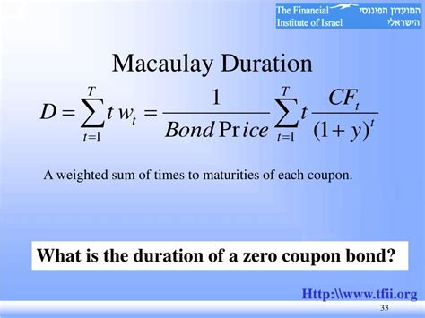 
Macaulay Duration of Zero Coupon Bonds ##