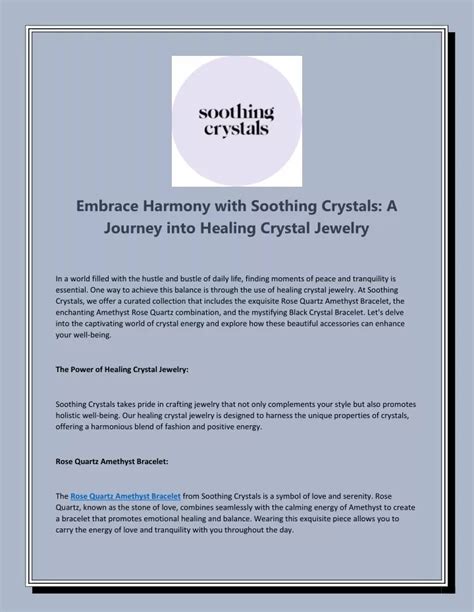 
Rocks and Crystals: A Journey into Healing and Harmony