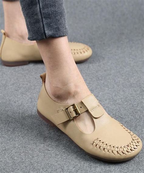 
Types of Beige Flat Shoes: