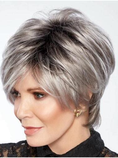 "Boycuts Grey 8"" Wavy Jaclyn Smith