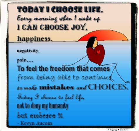 "I choose life, I choose life"