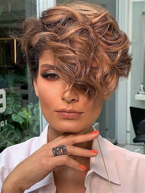 "Short Curly Wig For Women Suitable Synthetic Auburn Pixie Cut Best Short Wigs