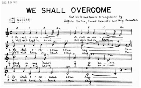 "We Shall Overcome"