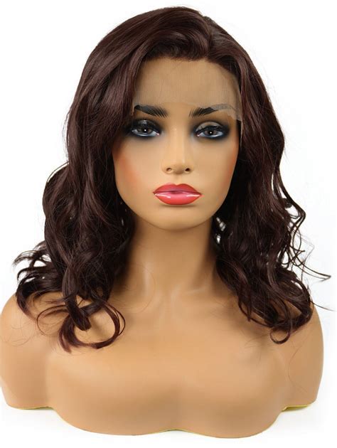 $0 Lace Front Discount 2025 Wavy VS Synthetic 14 Medium Wigs