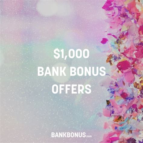 $1 000 bank bonus