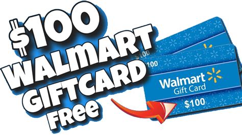 $100 walmart gift card