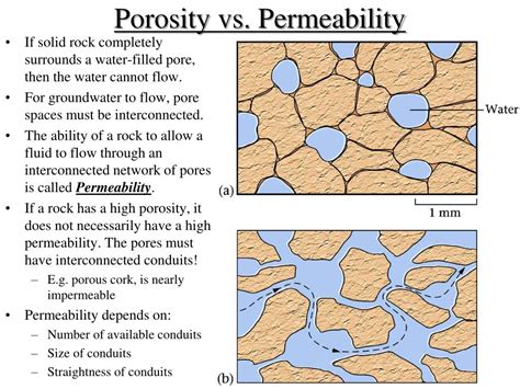 **1. Porosity and Permeability**