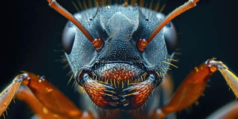 **10,000x Zoom on an Ant's Face: A Microscopic Adventure**