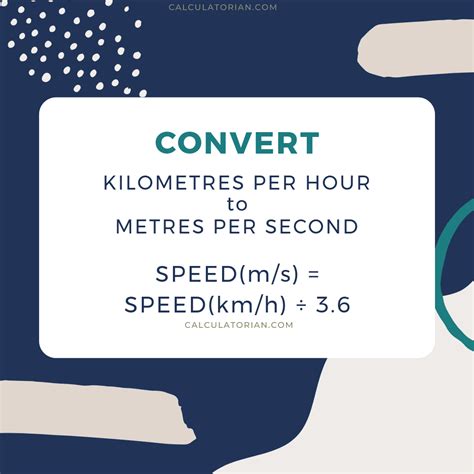 **Convert Metres Per Second to Kilometres Per Hour: Master the Speed Translation!**