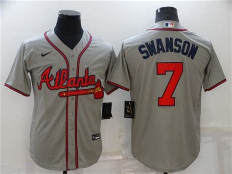 **Dansby Swanson Jersey: Number 7 for the Atlanta Braves MVP**