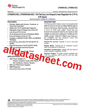 **Empowering Electronic Designs with LP38500SD-ADJ/NOPB: An In-Depth Exploration**