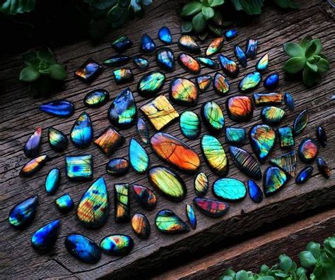 **Iridescence of Labradorite: A Gemstone's Enchanted Palette**