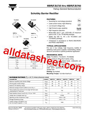 **MBR760-E3/45: An Exhaustive Guide to the Essential High-Performance MOSFET**