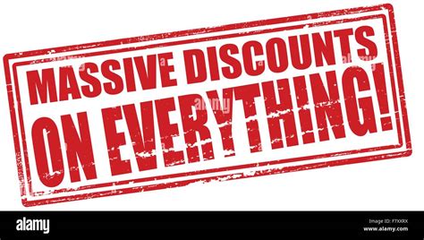 **Massive Discounts on Everything**